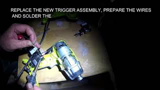RYOBI Impact Driver RID1801 - SLOW SPEED TRIGGER FAULT REPAIR