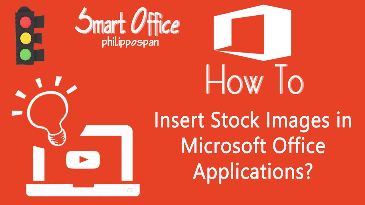 How To Insert Stock Images in Microsoft Office Applications? - YouTube