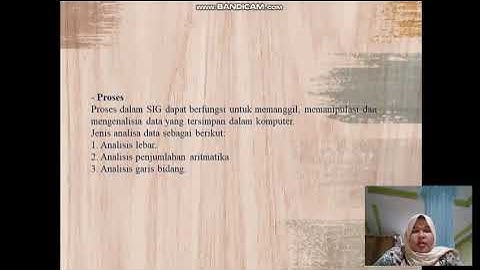 Presentasi Data Input dan Output Pada SIG