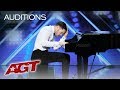 Surprise! This Piano Playing Guy Turns Into A Fierce Dancer! - America's Got Talent 2019