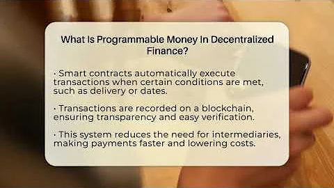 What Is Programmable Money In Decentralized Finance? - Talking Tech Trends