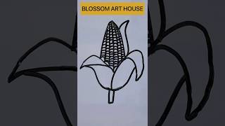 ?draw corn easy step drawing draw easy tutorial shorts