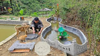 Create your own concrete bricks and fish pond fences, and take care of farm animals