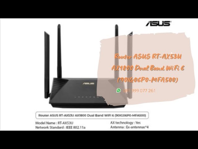 Router ASUS RT AX53U AX1800 Dual Band WiFi 6 90IG06P0 MFA500 #shorts -  YouTube