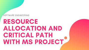 Resource Allocation and Critical Path with MS Project (URDU/HINDI)