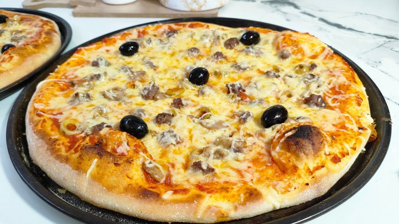 البيتزا لي هبلت عائلتي خفيفة وبنينة ومفرمجة كيما يبغي الخاطر🤤تنافس المحلات الكبرى جربيها وعلى ضمانتي