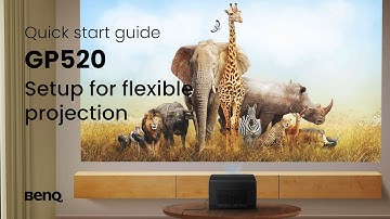 BenQ GP520 projector: Flexible projection quick start guide
