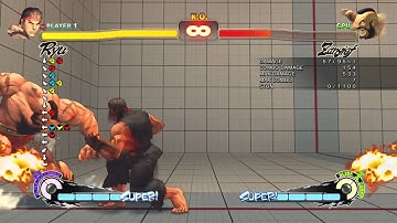 USF4 - Ryu U1 & U2 Combo Possibilities