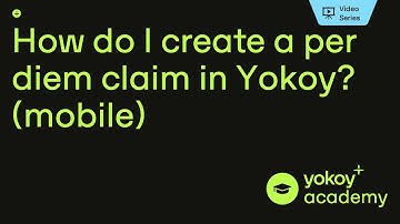 How do I create a per diem claim in Yokoy? (mobile)