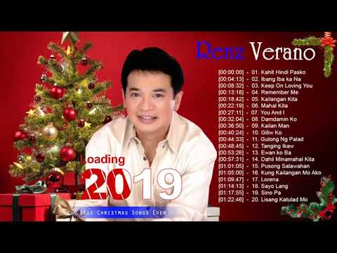 Renz Verano Christmas Songs 2019  Renz Verano Paskong Pinoy Tagalog Christmas Songs Medley HD