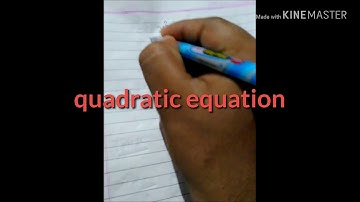 Quadratic equation trick by Mkant