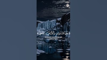 خلق السموات والأرض بالحق تعالى عما يشركون | سورة النحل | ياسر الدوسري 👀