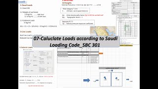 07-Caluclate Loads according to Saudi Loading Code_SBC 301 || Design Phase  #Sap2000