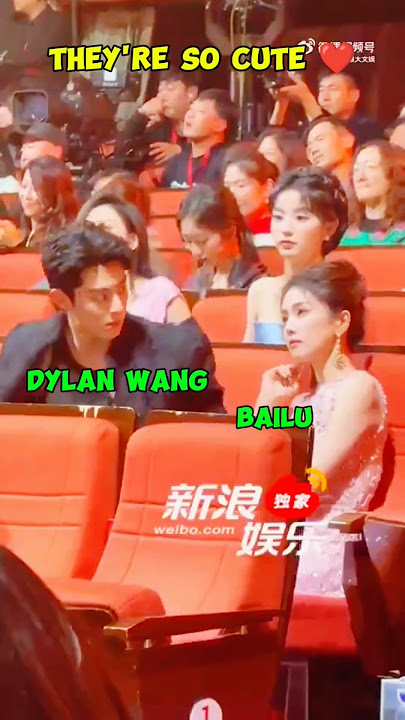 Bailu And Dylan Wang Are So Cute Together. #bailu #白鹿 #dylanwang #wanghedi #王鹤棣 #weibonight2024