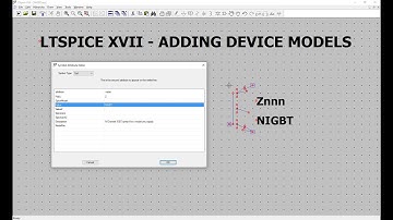 Adding 3rd party models to LTspice XVII