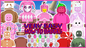 Roblox - New Update - How to get 17 Badges in Find The Noobies Morphs ( CANDYLAND)