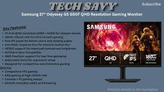 Samsung Odyssey G5 G50F Review 🔥 Best 180Hz QHD Gaming Monitor?