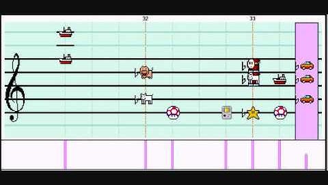 Red Moon Opening Theme (Original Comp) in Mario Paint Composer