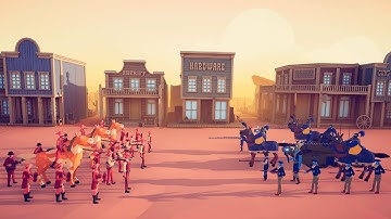 Wild West Faction and Army Fight Test - TABS