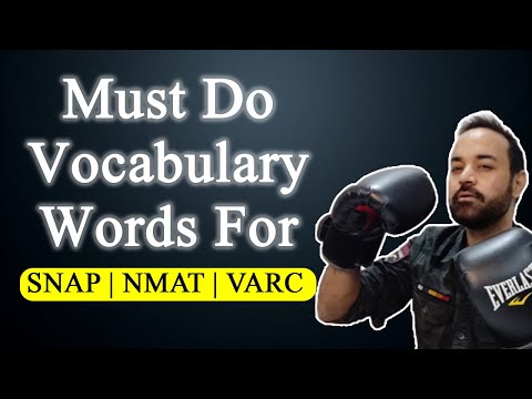 Must Do Vocabulary