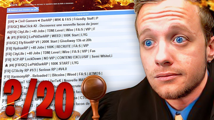 ON NOTE DES SERVEURS - GMOD DARK RP
