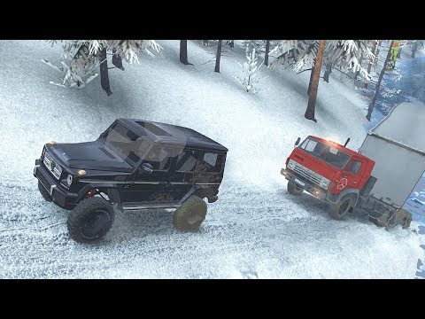 ЗИМНИЙ ПОДЪЕМ СМЕРТИ ! НАЧАЛЬНИК СПАСАЕТ КАМАЗ - SPINTIRES