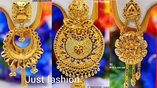 Latest Gold Earring Jhumka Design with weight