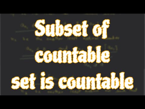 #3||Subset of countable