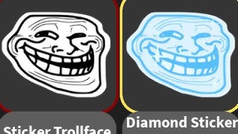 How to get diamond sticker trollface and sticker trollface in find the troll faces! (FTTF)