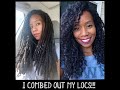 I combed out my almost 4 year old Locs!!