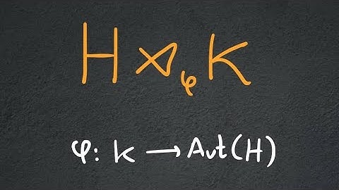 What is... a semi-direct product of groups?