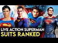 Every Live-Action SUPERMAN SUIT Ranked From Worst to Best!