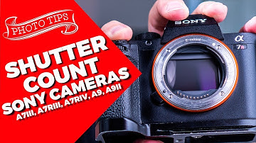 How to Check the SHUTTER COUNT on your SONY CAMERA | A7iii, A7riii, A7Riv, A7ii A7rii, A7sii, A6500