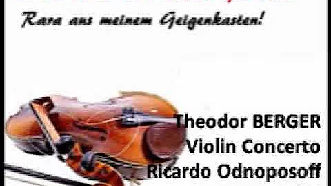 Theodor Berger Violin Concerto