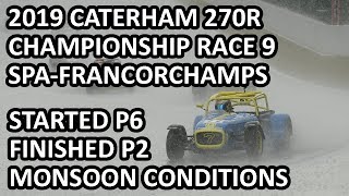 Race 9 - 6th to 2nd - Spa Francorchamps - 2019 Caterham 270R Championship