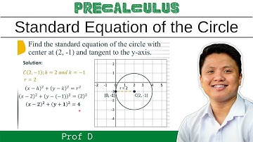 How to find the standard equation of the circle | Circle | Conic Section | Pre-Calculus