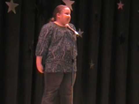 lindsey singing Maybe from the movie annie 3-26-10 talent show