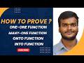 How to Prove One‑One, Many‑One, Into, Onto & Bijective Functions | JEE Main 2026 Class 11/12 Lec-24