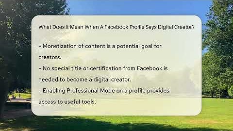 What Does It Mean When A Facebook Profile Says Digital Creator? - Everyday-Networking
