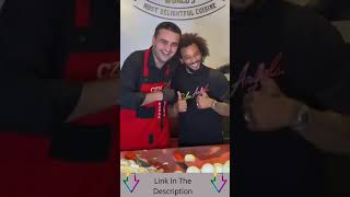 Marcelo Brazilian Footballer visited Turkish chief Burak Ozdemir&#39;s restaurant