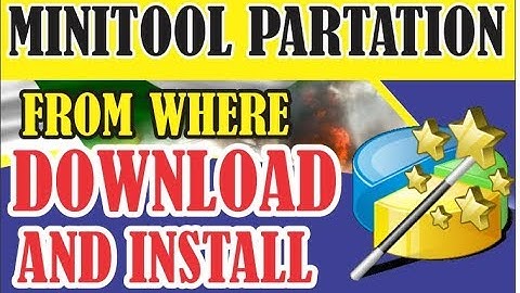 Minitool partition wizard How to install