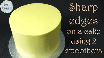 How to get sharp edges on a fondant cake / Jak zrobić ostry kant na torcie