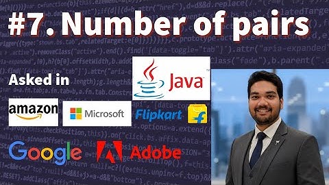 #7 Number of Pairs Problem | Java Solution | Code with Dinesh | #dsa #java #coding #gfg