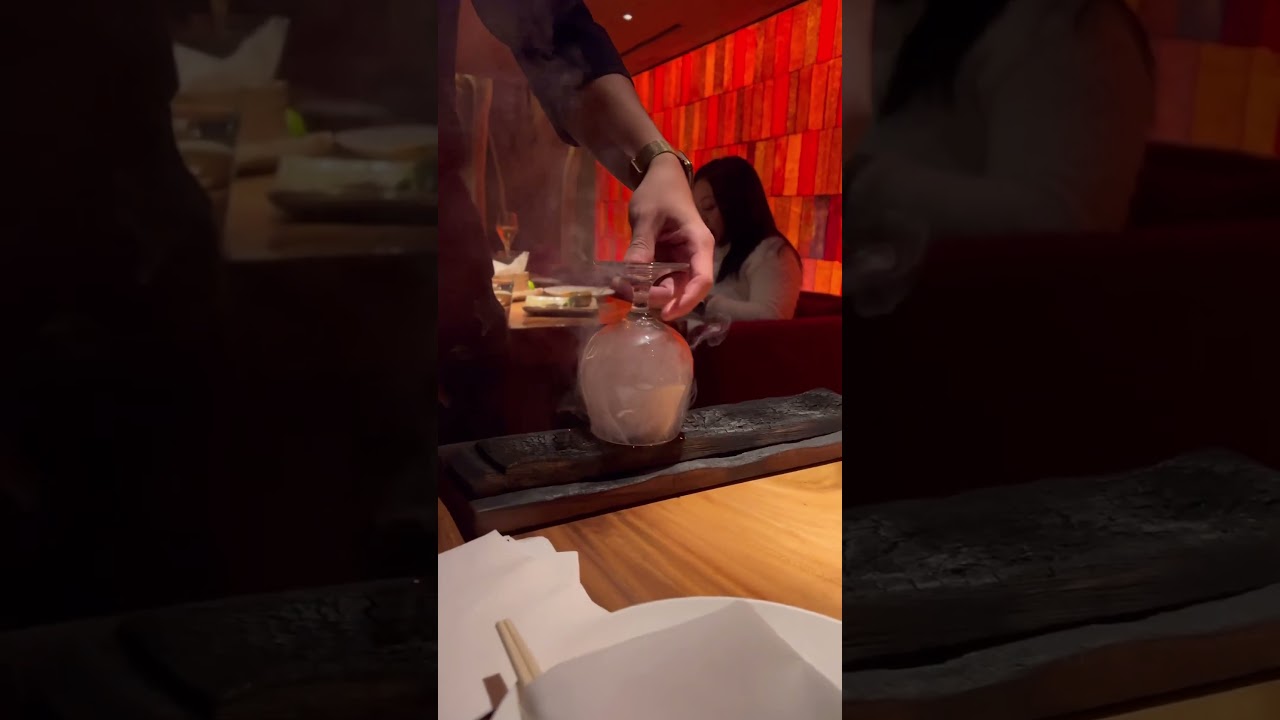 How to smoke a glass cocktail