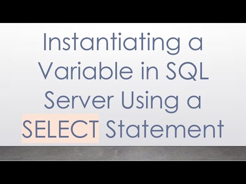 Instantiating a Variable