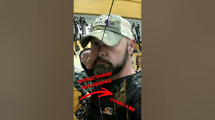 The first time I dry fired my bow like a dumb a$$ #archery #fail