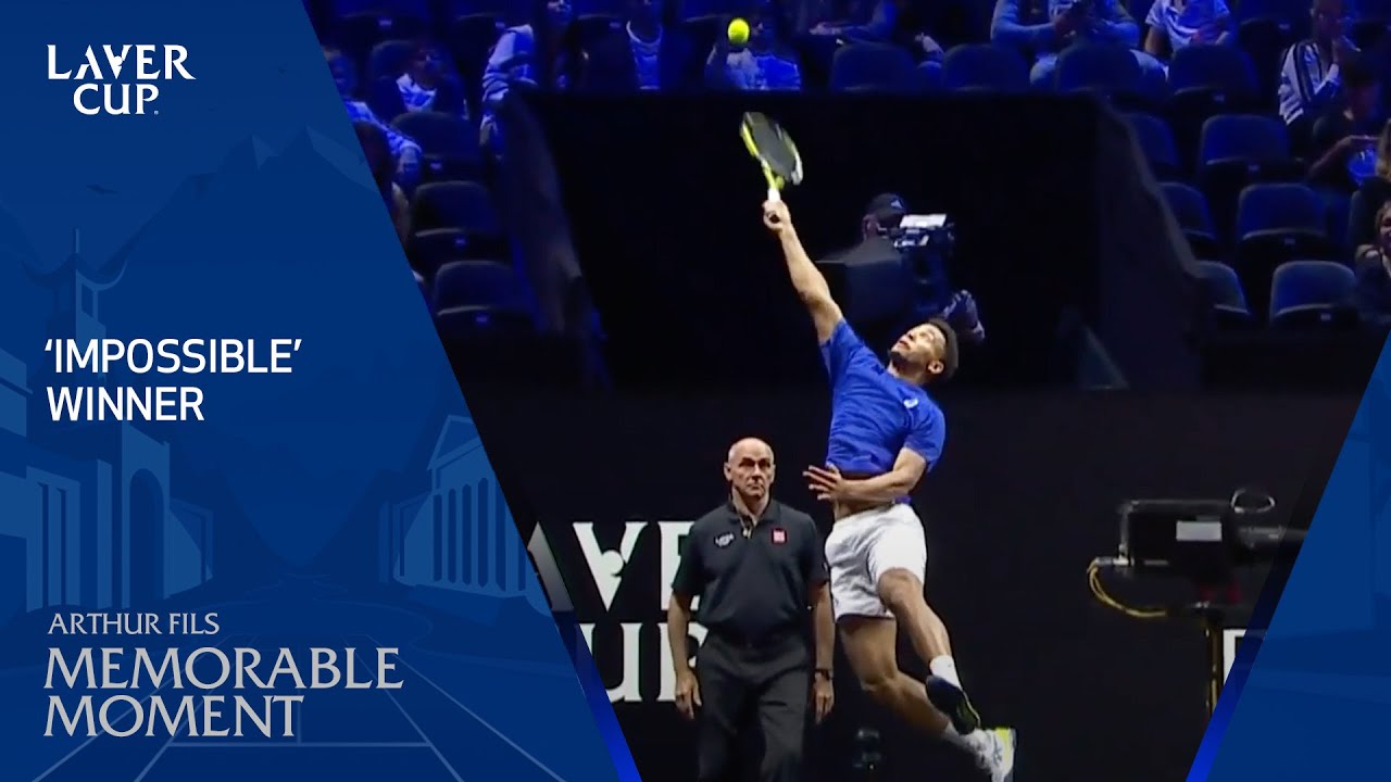 Arthur Fils with the prettiest Overhead Winner Laver Cup 2023 🇫🇷 tennis