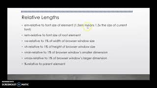 CSS Measurement Units