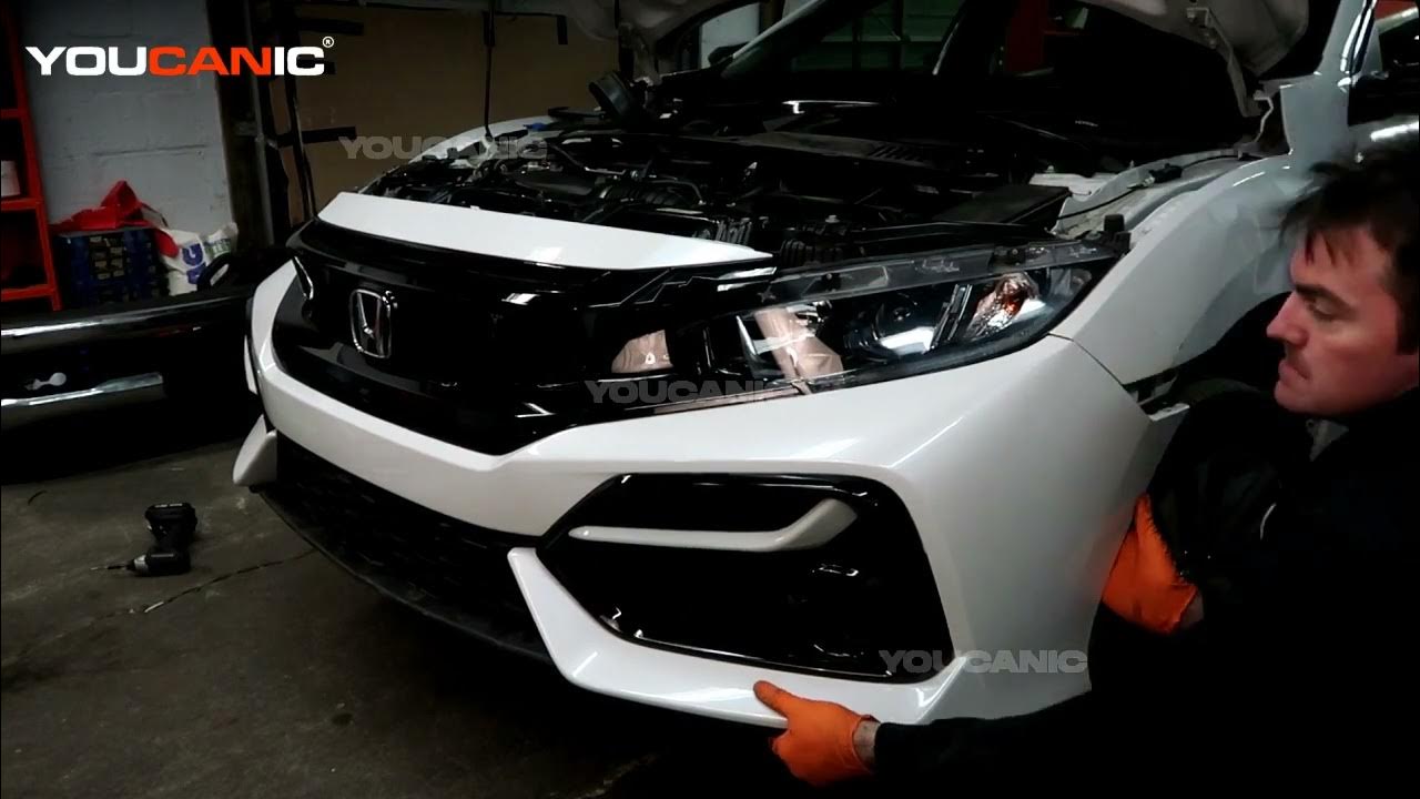 2016-2021 Honda Civic - Front Bumper Replacement - YouTube