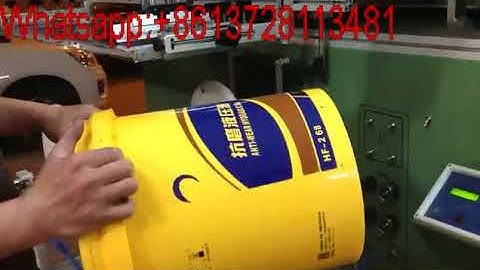 Big bucket 30 litre silk screen printer for oil bucket 5 color